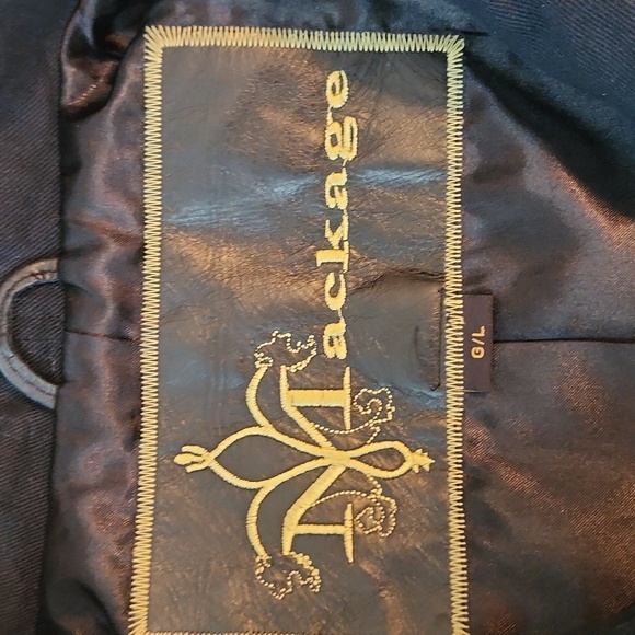 Mackage Black Jacket With Leather Trim - Picture 4 of 16